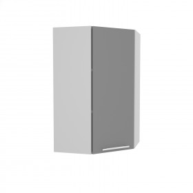 Квадро ВПУ 550 шкаф верхний угловой высокий (Железо/корпус Серый) в Таврическом - tavricheskoe.katalogmebeli.com | фото