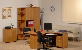 Мебель для персонала Рубин 42 Светлый миланский орех в Таврическом - tavricheskoe.katalogmebeli.com | фото 2