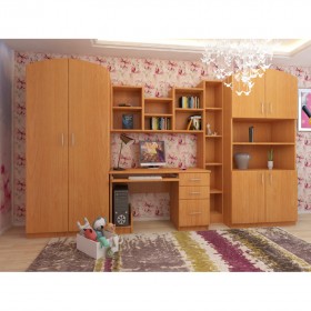 Детская Мишутка Комплект мебели (Вишня оксфорд) в Таврическом - tavricheskoe.katalogmebeli.com | фото