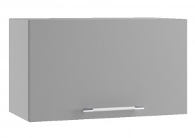 Монца ГВПГ 600 Шкаф верхний горизонтальный глубокий высокий (Белый софт/корпус Серый) в Таврическом - tavricheskoe.katalogmebeli.com | фото