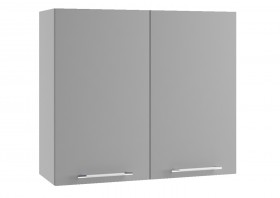 Монца П 800 шкаф верхний (Белый софт/корпус Серый) в Таврическом - tavricheskoe.katalogmebeli.com | фото