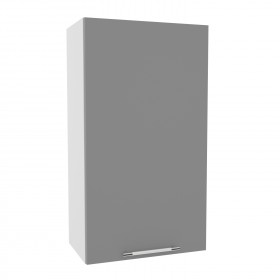 Монца ВП 601 шкаф верхний высокий (Белый софт/корпус Серый) в Таврическом - tavricheskoe.katalogmebeli.com | фото