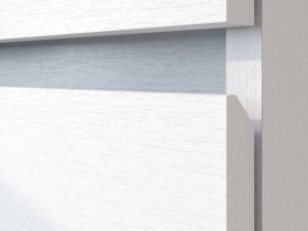 Модульная система "Токио" Комод 4 ящика Белый текстурный / Белый текстурный в Таврическом - tavricheskoe.katalogmebeli.com | фото 4