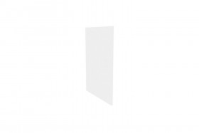 Герда ЛД.272930.000 Фасад панель окончание острова (Белый глянец) в Таврическом - tavricheskoe.katalogmebeli.com | фото