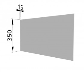 Панель торцевая (для шкафа горизонтального глубокого) ГПГ Ройс (Белый софт) в Таврическом - tavricheskoe.katalogmebeli.com | фото