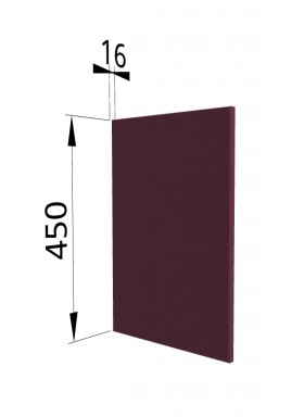 Панель торцевая (для шкафа горизонтального высокого) ВПГ Квадро (Виноград) в Таврическом - tavricheskoe.katalogmebeli.com | фото