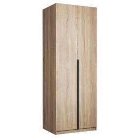 Шкаф 2-х дверный Локер "гармошка" Дуб Сонома (штанга) в Таврическом - tavricheskoe.katalogmebeli.com | фото
