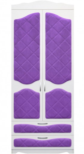 Шкаф 2-х створчатый с ящиками серии Иллюзия 32 Фиолетовый в Таврическом - tavricheskoe.katalogmebeli.com | фото