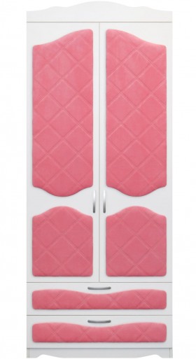 Шкаф 2-х створчатый с ящиками серии Иллюзия 89 Розовый в Таврическом - tavricheskoe.katalogmebeli.com | фото