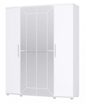 Шкаф 4х дверный Амели 1805 Белый в Таврическом - tavricheskoe.katalogmebeli.com | фото