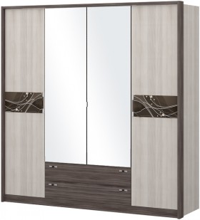Шкаф четырехстворчатый с зеркалом Шк69.1 Николь в Таврическом - tavricheskoe.katalogmebeli.com | фото 1