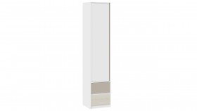 Шкаф для белья комбинированный «Сканди» Дуб Гарден/Белый/Глиняный серый в Таврическом - tavricheskoe.katalogmebeli.com | фото