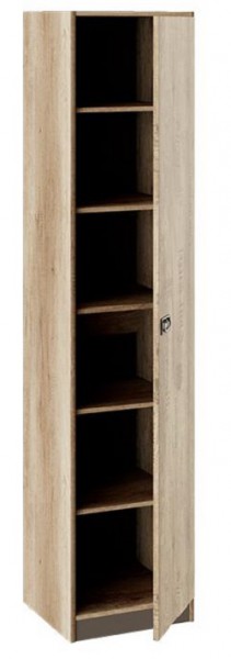 Шкаф для белья «Пилигрим» (Дуб Каньон светлый, Фон серый) в Таврическом - tavricheskoe.katalogmebeli.com | фото 2