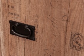 Шкаф для белья «Пилигрим» (Дуб Каньон светлый, Фон серый) в Таврическом - tavricheskoe.katalogmebeli.com | фото 4