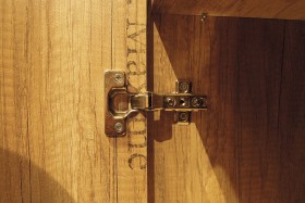 Шкаф для белья «Пилигрим» (Дуб Каньон светлый, Фон серый) в Таврическом - tavricheskoe.katalogmebeli.com | фото 6