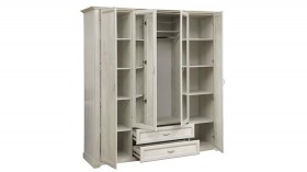 Шкаф для одежды "Сохо" (бетон пайн белый/2 ящика/зеркало) в Таврическом - tavricheskoe.katalogmebeli.com | фото 6
