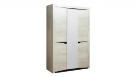 Шкаф для одежды "Лючия" (3-х дв.) (венге / белый) в Таврическом - tavricheskoe.katalogmebeli.com | фото