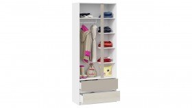 Шкаф для одежды комбинированный «Сканди» Дуб Гарден/Белый/Глиняный серый в Таврическом - tavricheskoe.katalogmebeli.com | фото 3