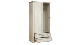 Шкаф для одежды "Сохо" (бетон пайн белый/2 ящика/зеркало) в Таврическом - tavricheskoe.katalogmebeli.com | фото 3