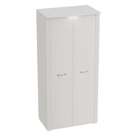 Шкаф двухдверный Элана 645 Бодега белая в Таврическом - tavricheskoe.katalogmebeli.com | фото