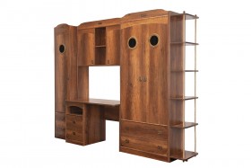 Шкаф комбинированный для белья «Навигатор» (Дуб Каньон) в Таврическом - tavricheskoe.katalogmebeli.com | фото 6