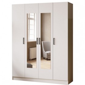 Шкаф комбинированный Ларс (1,6) белый в Таврическом - tavricheskoe.katalogmebeli.com | фото