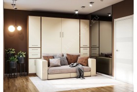 Шкаф-кровать с диваном Злата в Таврическом - tavricheskoe.katalogmebeli.com | фото