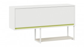 Шкаф навесной «Сканди» Дуб Гарден/Белый/Зеленый в Таврическом - tavricheskoe.katalogmebeli.com | фото