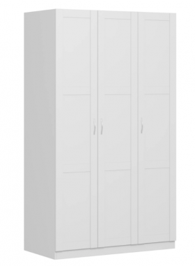 Шкаф трехдверный Пегас сборный белый в Таврическом - tavricheskoe.katalogmebeli.com | фото