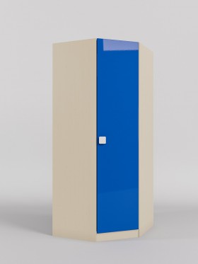 Шкаф угловой (угловая секция) Скай люкс (Синий/корпус Клен) в Таврическом - tavricheskoe.katalogmebeli.com | фото