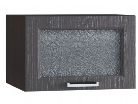 Шкаф верхний горизонтальный со стеклом 510, ШВГС 510 (Клен серый/корпус венге) в Таврическом - tavricheskoe.katalogmebeli.com | фото