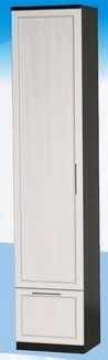 Шкаф высокий с ящиком ДЛЯ ГОСТИНОЙ ШВЯ-450 Венге/Дуб выбеленный в Таврическом - tavricheskoe.katalogmebeli.com | фото