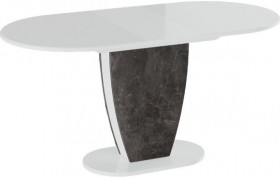 Стол обеденный «Монреаль» Тип 1 (Белый глянец/Моод темный) в Таврическом - tavricheskoe.katalogmebeli.com | фото 2