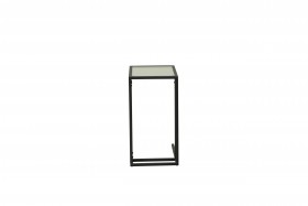Стол приставной Скандик 42.24 (со стеклом) (металл: черный) в Таврическом - tavricheskoe.katalogmebeli.com | фото 2