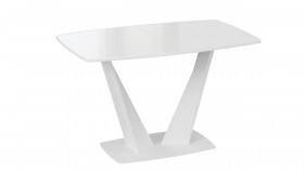 Стол раздвижной «Фабио» Тип 1 Белый в Таврическом - tavricheskoe.katalogmebeli.com | фото 4