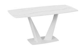 Стол раздвижной «Фабио» Тип 1 (Белый мрамор матовый) в Таврическом - tavricheskoe.katalogmebeli.com | фото 4