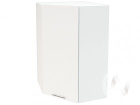 Угловой шкаф Валерия-М ШВУ 599 (Белый глянец/Белый/верхний/высокий) в Таврическом - tavricheskoe.katalogmebeli.com | фото