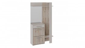 Шкаф для одежды «Нуар» тип 1 Фон серый/Дуб сонома в Таврическом - tavricheskoe.katalogmebeli.com | фото 2