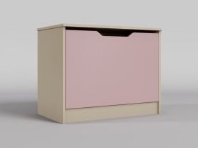 Ящик для игрушек Грэйси (Розовый/корпус Клен) в Таврическом - tavricheskoe.katalogmebeli.com | фото