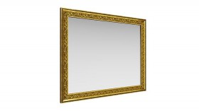 Зеркало навесное "Айрум"/(дуб кальяри / профиль: золото с орнаментом) в Таврическом - tavricheskoe.katalogmebeli.com | фото